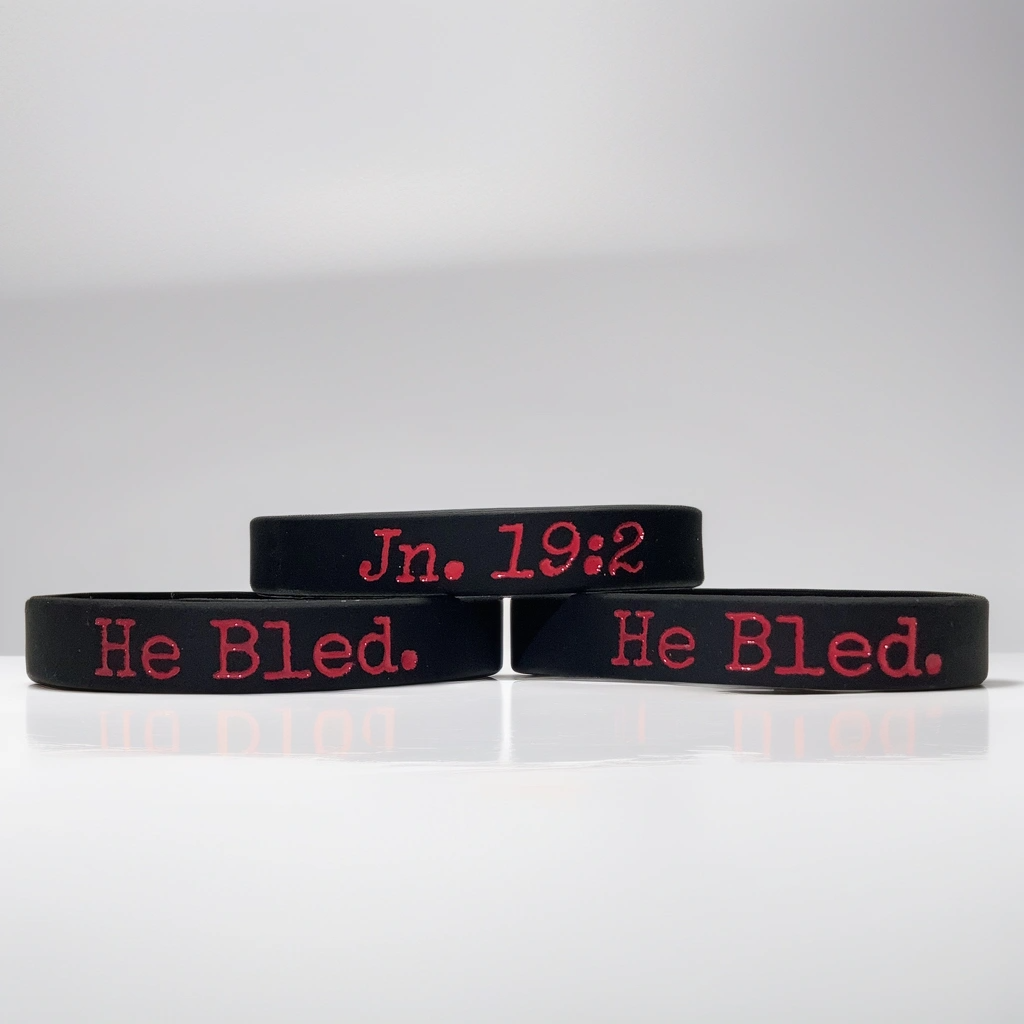 He Bled. Wristband